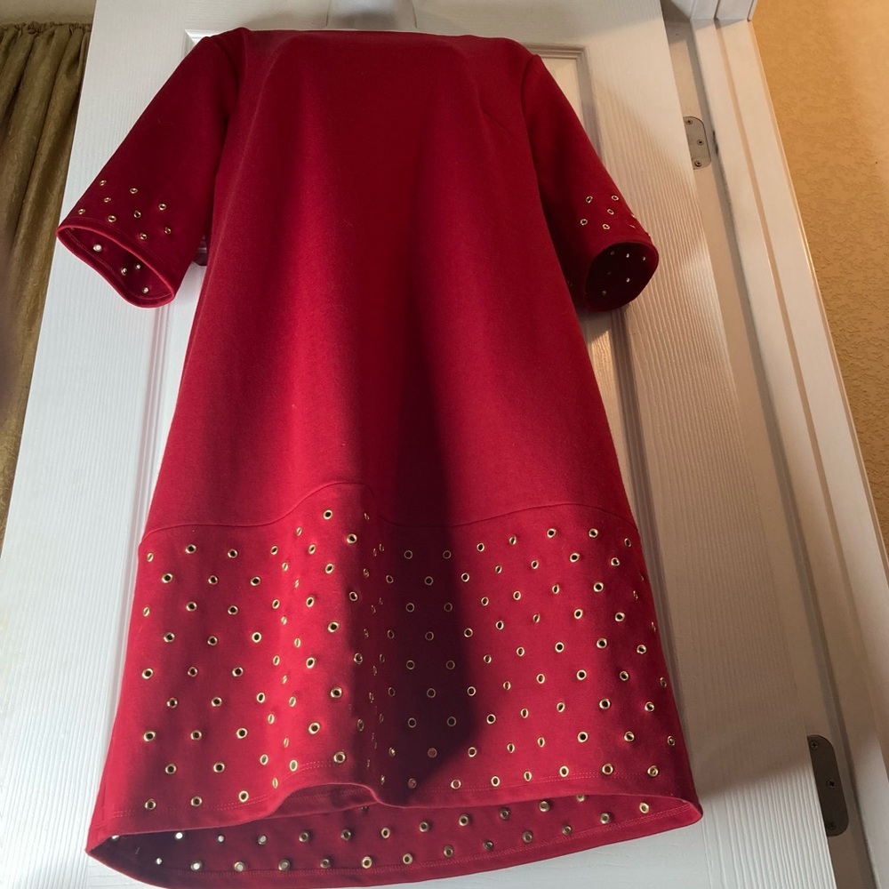 Luxology Red Dress w/Rivets  - 10